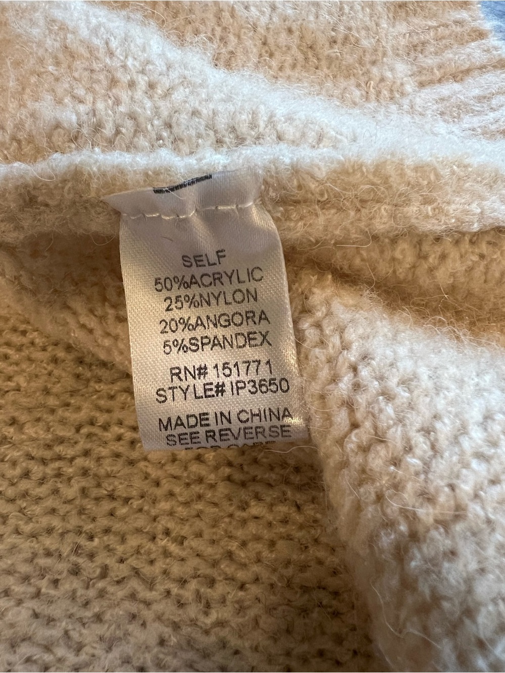 Macaron Rainbow Stripe Angora Blend Oversized Sweater Medium - Picture 5 of 10